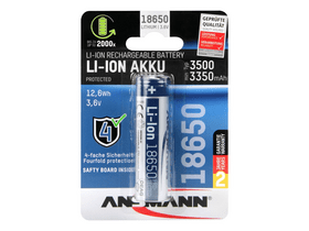 Ansmann 18650 Li-ion 3500mAh védett akkumulátor (1307-0001) Ansmann 18650 Li-ion 3500mAh védett akkumulátor (1307-0001)
