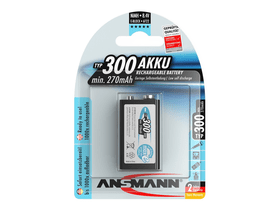 ANSMANN Ni-MH 9V/6LR61 300 mAh akkumulátor 1 db/csomag