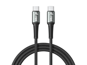 Dyras CAB-X288BK Adat- és töltőkábel, Type-C Type-C, 1m Dyras CAB-X288BK Adat- és töltőkábel, Type-C Type-C, 1m