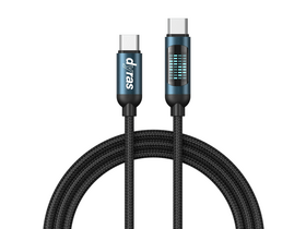 Dyras CAB-X304BK Adat- és töltőkábel, Type-C Type-C, 1m Dyras CAB-X304BK Adat- és töltőkábel, Type-C Type-C, 1m