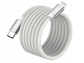 Yenkee YCU 01 WH USB-C – Lightning mágneses kábel, fehér