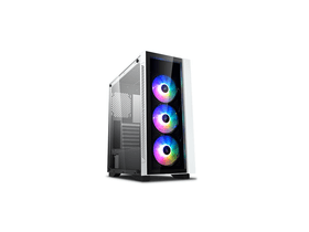 DeepCool Számítógépház - MATREXX 55 V3 ADD-RGB WH 3F (fehér, ablakos, 3x12cm ventilátor, ATX, mATX, 1xUSB3.0, 2xUSB2.0)