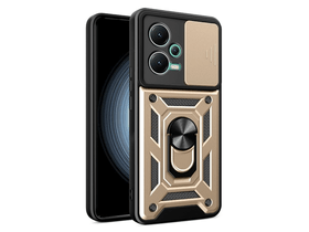Defender szilikon telefonvédő (ütésállóság, tartógyűrű, kameravédő) ARANY