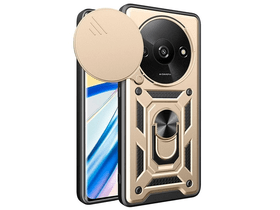 Defender szilikon telefonvédő (ütésállóság, tartógyűrű, kameravédő) ARANY