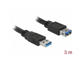 Delock 85057 USB 3.0 Hosszabbító kábel, 3m Delock 85057 USB 3.0 Hosszabbító kábel, 3m