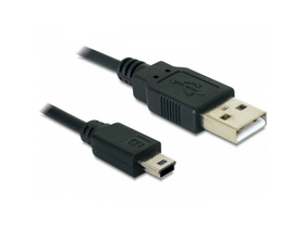 Delock USB 2.0 Type-A - USB mini-B kábel, 70cm (82396)