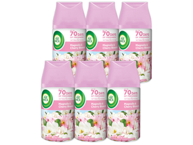 Air Wick Freshmatic Légfrissítő utántöltő, Magnólia és Cseresznyevirág, 6 x 250 ml