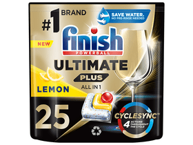 Finish Ultimate Plus All in 1 Citromos mosogatógép kapszula, 25db Finish Ultimate Plus All in 1 Citromos mosogatógép kapszula, 25db
