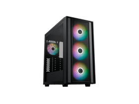 Cooler Master MasterBox 600 edzett üveg számítógépház négy ARGB ventilátorral fekete Cooler Master MasterBox 600 edzett üveg számítógépház négy ARGB ventilátorral fekete