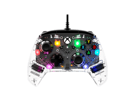 HP HyperX Clutch Gladiate USB-C gamepad játékvezérlő átlátszó-fekete