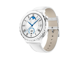 Huawei Watch GT 3 Pro Okosóra, 43mm, Fehér bőrszíj