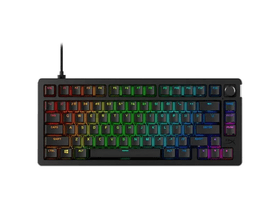 HyperX Mechanikus Billentyűzet - Alloy Rise 75 (Vezetékes, USB, 81 gomb (TKL), HX Red switch, angol kiosztás, fekete)