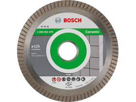 Bosch Best for Ceramic Extra-Clean Turbo dijamantna rezna ploča, 125 mm (2608602479) Bosch Best for Ceramic Extra-Clean Turbo dijamantna rezna ploča, 125 mm (2608602479)