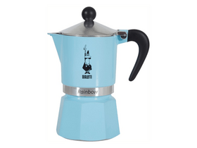 Bialetti Rainbow kotyogós kávéfőző 3 adag, világoskék (5042) Bialetti Rainbow kotyogós kávéfőző 3 adag, világoskék (5042)