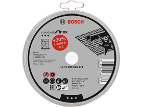 Bosch Standard for Inox Rapido vágótárcsa 10db (2608603255) Bosch Standard for Inox Rapido vágótárcsa 10db (2608603255)