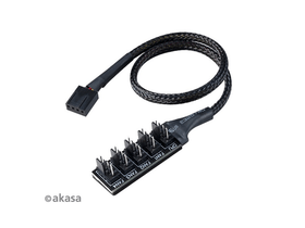 KAB Akasa - Flexa FP5H - 5x 4pin PWM ventilátor kábel - 30cm - Duo pack - AK-CBFA08-KT02