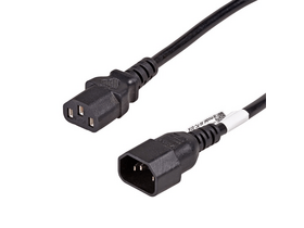 Akyga AK-PC-07A Extension tápkábel toldó, C13/C14, 3 m