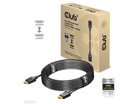 KAB Club3D Ultra High Speed HDMI Certified Cable 4K120Hz 8K60Hz 48Gbps M/M 5m/16.4ft