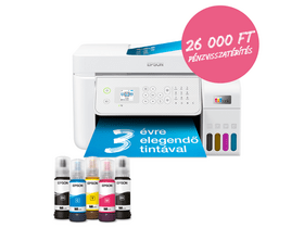 Epson L5316 színes MFP, WiFi/LAN, 8100/6500 oldal tintával Epson L5316 színes MFP, WiFi/LAN, 8100/6500 oldal tintával