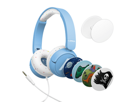 LAMAX Soundkid1 Vezetékes gyerekfejhallgató, kék LAMAX Soundkid1 Vezetékes gyerekfejhallgató, kék