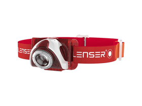 LEDLENSER SEO5 fejlámpa piros 180lm