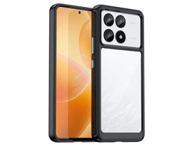 Gigapack Poco F6 Pro Szilikon tok, fekete/átlátszó (158549) Gigapack Poco F6 Pro Szilikon tok, fekete/átlátszó (158549)