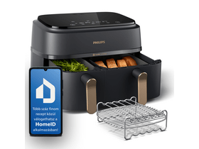 Series3000DualBasket Airfryer,szürke/réz