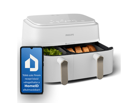 Airfryer,Series 3000,dual,9L,fehér