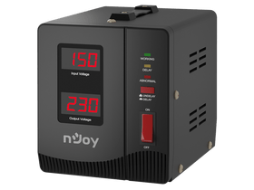 NJOY Toroid Transzformátor 1000VA - Alvis 1000 AVR (Kimenet: 1x Shucko, LCD kijelző, indítás késleltetés)