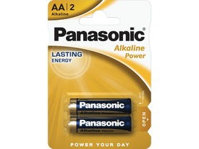 Panasonic LR6APB/2BP 1,5V AA/ceruza tartós alkáli elem, 2 db Panasonic LR6APB/2BP 1,5V AA/ceruza tartós alkáli elem, 2 db