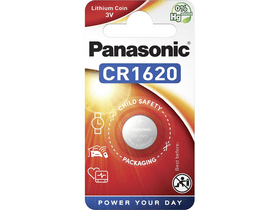 Panasonic CR1620 3V lítium gombelem 1db/csomag Panasonic CR1620 3V lítium gombelem 1db/csomag