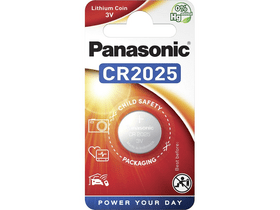 Panasonic CR2025 3V lítium gombelem 1db/csomag Panasonic CR2025 3V lítium gombelem 1db/csomag