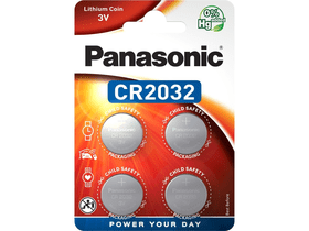 Panasonic CR2032 3V lítium gombelem 4db/csomag