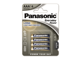 Panasonic LR03EPS/4BP 1,5V AAA/mikro tartós alkáli elem, 4 db
