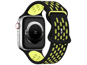 Gigapack Apple Watch Series 10 42mm Pótszíj, fekete/sárga (GP-149558) Gigapack Apple Watch Series 10 42mm Pótszíj, fekete/sárga (GP-149558)