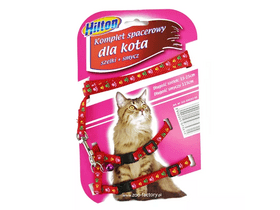 Hilton macskapóráz hámmal, piros Hilton macskapóráz hámmal, piros