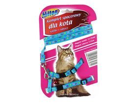 Hilton macskapóráz hámmal, kék Hilton macskapóráz hámmal, kék