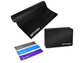 Spokey Mantra jógaszett gumiszalaggal (40247) Spokey Mantra jógaszett gumiszalaggal (40247)