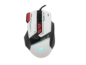 BARACUDA MANTA-W gamer egér,fehér