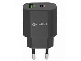 Cellect 30W USB-A/USB-C Hálózati gyorstöltő adapter (MTCB-PD30WNE-BK) Cellect 30W USB-A/USB-C Hálózati gyorstöltő adapter (MTCB-PD30WNE-BK)