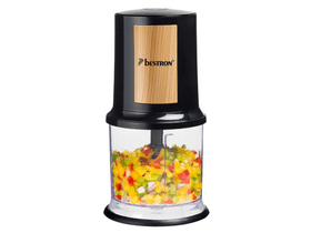 Bestron AKC200BW sjeckalica za hranu, crna/drvena Bestron AKC200BW sjeckalica za hranu, crna/drvena