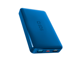 SBS PowerBank 10000mAh, 2USB-A/C kék