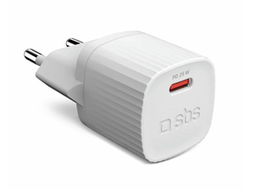 SBS Eco Hálózati Töltő USB-C 25W fehér