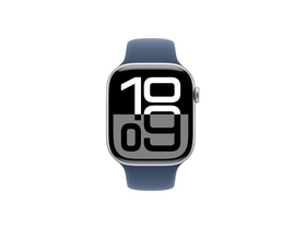 Apple Watch Series 10 GPS 46 mm ezüst alumíniumtok, denim sportszíj, S/M (MWWL3QH/A) Apple Watch Series 10 GPS 46 mm ezüst alumíniumtok, denim sportszíj, S/M (MWWL3QH/A)