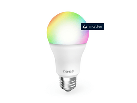 Hama 176640 E27 RGBW Matter Okos LED izzó Hama 176640 E27 RGBW Matter Okos LED izzó