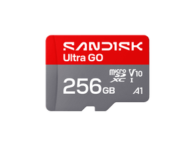 SanDisk Ultra Go MicroSDXC kártya, 256GB (SDSQUGN-256G-GN6MN)