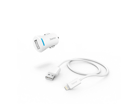 Hama 201610 Lightning-USB data kabel + auto punjač Hama 201610 Lightning-USB data kabel + auto punjač