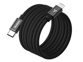 Yenkee YCU 01 BK USB-C – Lightning mágneses kábel, fekete