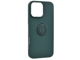 Gigapack Apple iPhone 16 Pro Max Tartógyűrűs szilikon tok, sötétzöld (160095) Gigapack Apple iPhone 16 Pro Max Tartógyűrűs szilikon tok, sötétzöld (160095)