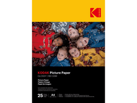 Kodak Picture High Gloss A4 fotópapír, 180 g, 25 db (KO-9891624) Kodak Picture High Gloss A4 fotópapír, 180 g, 25 db (KO-9891624)